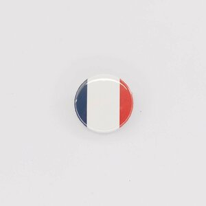 Button badge 25mm French flag 缶バッジ フランス国旗柄 Vespa Lambretta ベスパ ランブレッタ 50S 100 et3 GTR RALLY PX200E 160GS