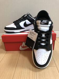 【新品未使用】【希少 中国製】NIKE DUNK LOW RETRO WHITE BLACK ナイキ ダンク ロー ホワイト ブラック PANDA パンダ　28cm us10