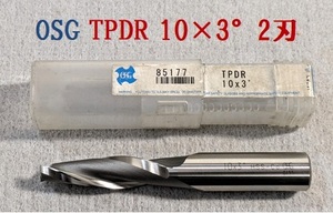 A8★OSG　ハイステーパーエンドミル　2刃　レギュラ　TPDR　10×3°　10×50×110×20　HSS-Co★美品★