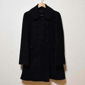 ★MARCBYMARCJACOBSマークバイマークジェイコブス★丸襟ウールコート 黒 サイズ6