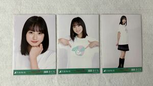 乃木坂46 遠藤さくら 生写真 西野七瀬卒業コンサートTシャツ 3枚コンプ