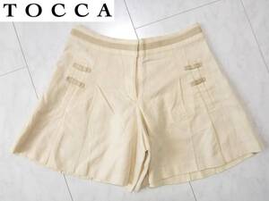 2万 美品　TOCCA(トッカ) ★ アイボリー　ショートパンツ　0　　S相当