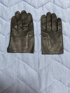 【良品】【送料最安360円】 ATTACHMENT アタッチメント LEATHER GLOVE レザーグローブ 手袋 BLACK ブラック 黒色