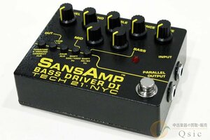 [新品同様] Tech 21 SANSAMP BASS DRIVER DI V2 ミドルやベースの帯域がコントロール可能に [PK716]