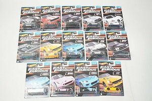 Hot Wheels ホットウィール FAST & FURIOUS 2009 日産 GT-R / マツダ RX-8 / ダットサン 240Z カスタム など14点セット