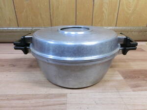 ● Peastar 28cm 無水鍋 厚アルミ鍋 蓋つき 両手鍋 ●