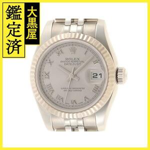 Z番 ROLEX ロレックス デイトジャスト 179174 WG/SS シルバーローマン文字盤 オートマチック 【460】2148103643095