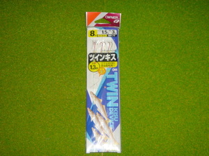 未使用　OWNER　ツインキス　キス専用仕掛　全長1.3ｍ　２本ばり×３組　8号　ハリス1.5号　幹糸3号