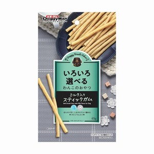 ドギーマン ドギースナックバリュー ミルク入りスティックガム 65g 犬用おやつ