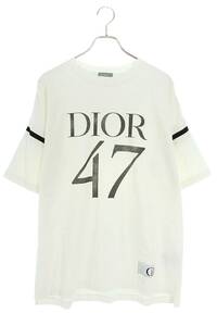 ディオール DIOR 24SS 413J640A0849 サイズ:M ダメージ加工スラブコットンジャージーTシャツ 中古 SS13