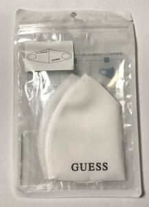 新品★GUESS★ゲス ロゴ マスク 2枚セット 白×黒系 フェイスマスク 風邪 花粉 ほこり 男女兼用