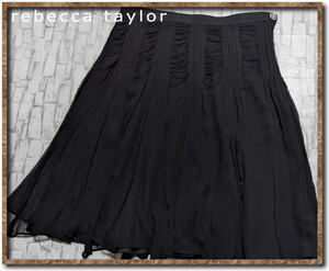 ☆rebecca taylor　レベッカテイラー　シルクシフォンスカート　黒☆