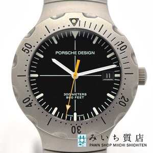 質屋 腕時計 稼働 ポルシェデザイン 自動巻き AT 6501.10 PORSCHE DESIGN チタニウム デイト H5503 みいち質店