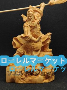 特売！関羽像　精密彫刻　極上品　仏師で仕上げ品 武財神　三国志