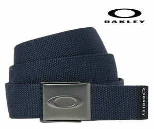 [送料無料]OAKLEY(オークリー)　エリプス ウェブベルト　ネイビー　ELLIPSE WEB BELT