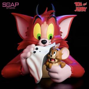 『デビル・トム』TOM&JERRY ソープスタジオ　SOAP STUDIO トムとジェリー　フィギュア　ソフビ　DEVIL TOM Ver. 正規品　送料込み