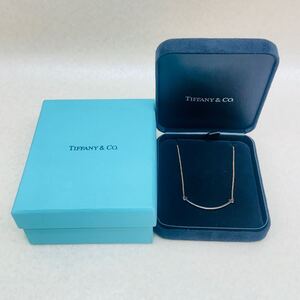 14★ TIFFANY&Co. ティファニー T スマイル ペンダント Au750 K18 スモール　ネックレス アクセサリー