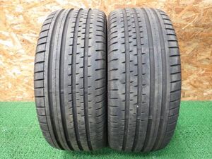 コンチネンタル Sport Contact2 255/45R18 99Y 2022年製 9.5分山【2本/夏タイヤ/18インチ】手渡し可