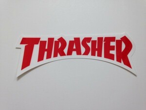 【THRASHER】ダイカットロゴステッカー　レッド