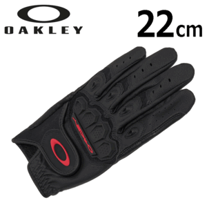 OAKLEY FOS901695 OAKLEY ICON GOLF GLOVE【オークリー】【ゴルフグローブ】【左手用】【02E/Blackout】【22cｍ】【Glove】