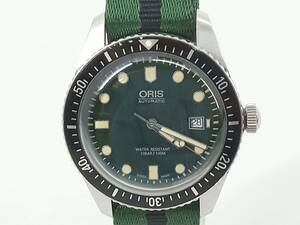 ◇[O15A-69-013-1] ORIS オリス Divers 65 ダイバーズ 自動巻き 腕時計 グリーン メンズ