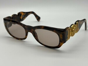 ★美品 VERSACE ヴェルサーチ サングラス MOD.413/A COL.279 べっ甲柄 メデューサ ゴールド金具 眼鏡 メガネ ブランド ヴィンテージ S112