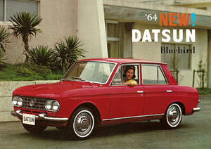 ■1964年(昭和39年)の自動車広告 ダットサン ブルーバード 410型 海外向け 左ハンドル 日産自動車