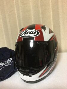 ★当時物/アライ/Arai/高橋裕紀モデル/ラパイド RAPIDE OR ARROW /バイク/フルフェイスヘルメット/ヘルメット/ユーキレッド/検/SHOEI