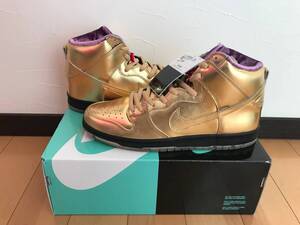 希少サイズ29.0cm　HUMIDITY × NIKE SB DUNK HIGH “Metallic Gold“国内正規品　新品未使用　ダンク　メタリックゴールド　US11