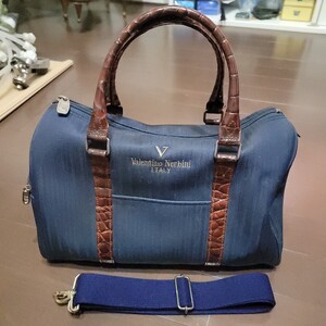 VALENTINO NERBINI ボストンバッグ ベルト付き