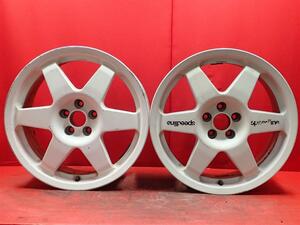 中古ホイール 2本セット speed line(スピードライン) プリオ・R speed line プリオ-R 17x7J 5/100 プレミオ アベンシス ワゴン カリーナED