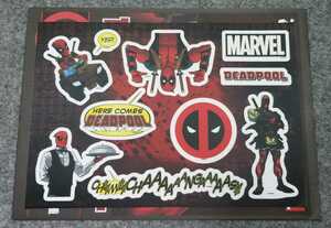 CF0/ ハッピーくじ デッドプール H賞 ステッカーシート TYPE-A DEADPOOL Happyくじ マーベル MARVEL①-③