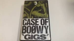 ビデオ　GIGS CASE OF BOOWY ３ 1987年中古ＶＨＳ東芝EMI歌詞カード付即決