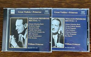 WILLIAM PRIMROSE RECITAL VOL.1 AND VOL.2 NAXOS