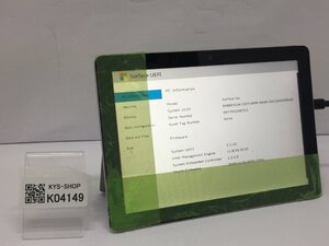 ジャンク/ Microsoft Surface Go Intel Pentium 4415Y メモリ8.19GB NVME128.03GB 【K04149】