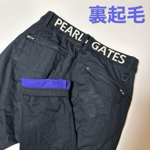 5/L 新品大人気/PEARLY GATES /パーリーゲイツ　秋冬　ピンソニックスムースボンディングパンツ 裏起毛ストレッチパンツ　暖パン　ネイビー