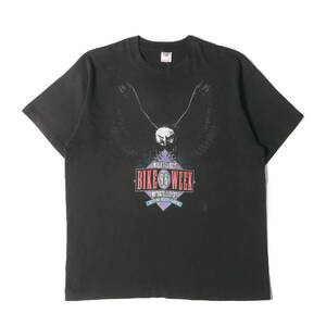 HARLEY-DAVIDSON ハーレーダビッドソン 90s DAYTONA BIKE WEEK 1996 イーグル Tシャツ (USA製 / Fruit of the Loomボディ) ブラック XL