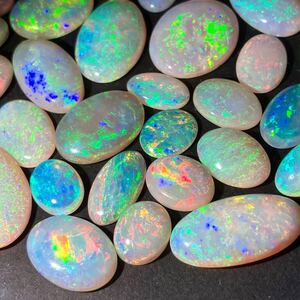 1円〜!!遊色効果!!≪天然オパールおまとめ100ct≫j 約20g ルース 裸石 宝石 ジュエリー jewelry opal w5め5