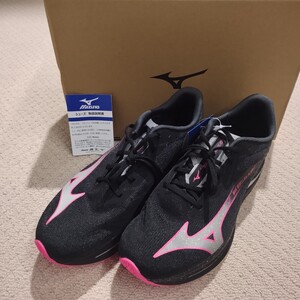 未使用 (27.5) MIZUNO ミズノ Wave Rebellion Flash 2 ウエーブリベリオンフラッシュ2 ランニング シューズ J1GC243652 ブラック