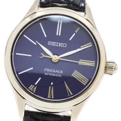 セイコー SEIKO SRRX004/6R31-00C0 プレザージュ クラフツマンシップシリーズ 琺瑯ダイヤル 三日月 自動巻き レディース美品箱・保証書付き_864725