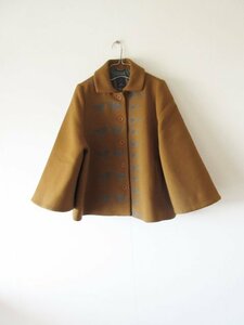 美品 mina perhonen / ミナペルホネン Anmikunpe 10th anniversary 別注 tori to hana コート 38 BROWN / ジャケット