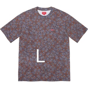 21aw Supreme Small Box Tee Navy Floral Cards シュプリーム