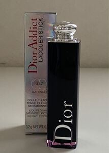 B4K700◆新品同様◆ クリスチャンディオール Christian Dior ディオールアディクト ラッカー スティック 447 SUN VALLEY 口紅 3.2g