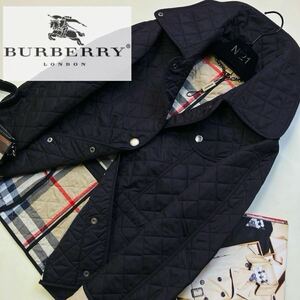 A52 未使用　目立ちデカ×ノバ◎参考価格15万●BURBERRY BRIT●高級キルティングジャケット　コート バーバリーコート レディース 