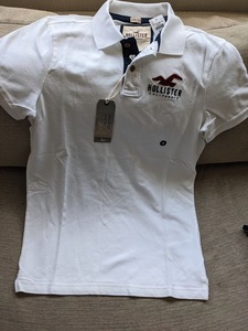 * ラスト * HOLLISTER ホリスター ポロシャツ ピケロゴ Polo L / White *