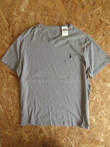 新品☆本物 POLO RALPH LAUREN TEE Tシャツ XLサイズ ラルフローレン ポロ USA限定モデル アメリカ GRAY COTTON コットン RRL ロンハーマン