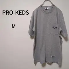 【PRO-KEDS】プロケッズ（M）胸ロゴビッグTシャツ＊胸ポケ＊スポーティ＊