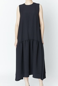 YOKO CHAN YOKOCHAN ヨーコチャン ヘムフレアドレス Hem Flare Dress ワンピース ダークネイビー サイズ38 新品