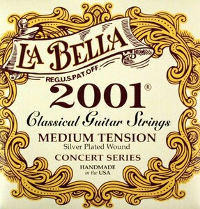 ラベラ 弦 3セット La Bella 2001 Medium Tension×3SET クラシックギター弦