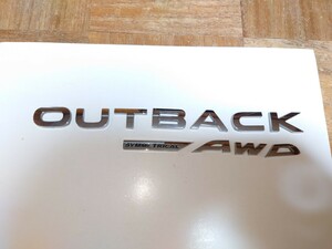 レガシィアウトバック純正エンブレム　OUTBACK　スバル/SUBARU　AWD